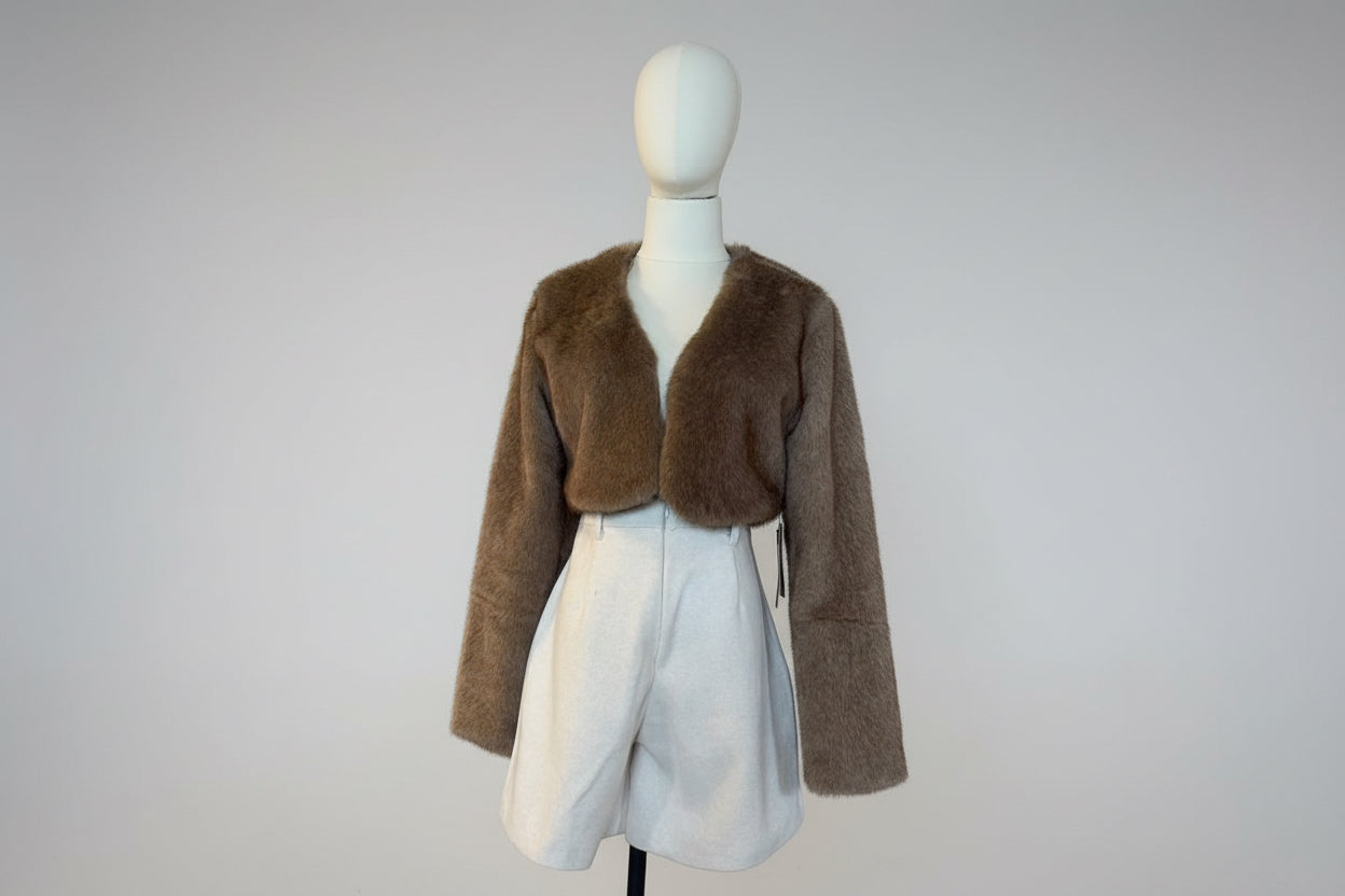 Bolero Camel Afelpado