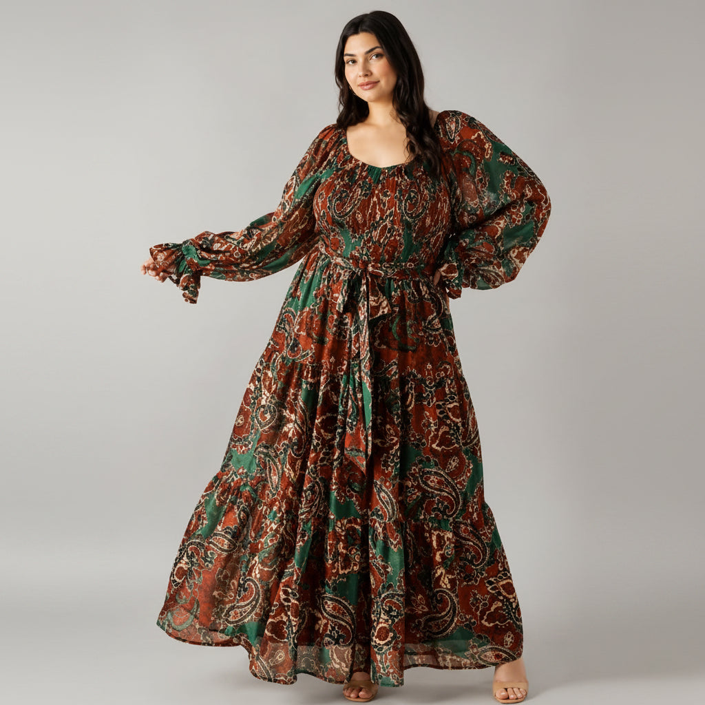 Vestido Maxi Paisley